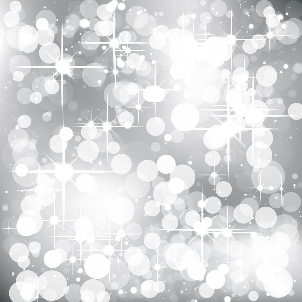 silver bokeh background